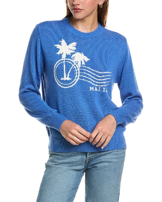 27 Miles Malibu Postcard Graphic Pullover Jewel Neck Pullover