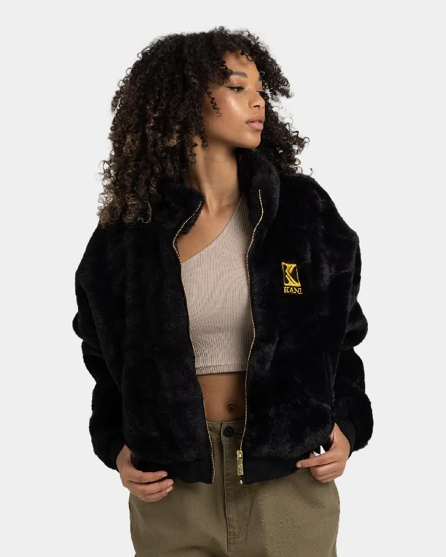 Women's OG Fake Fur Jacket Cardigan Sweater Pullover