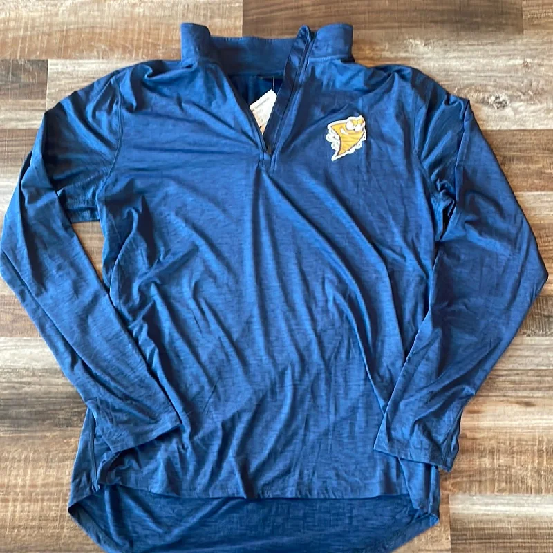 CNTR Dry fit West Muskingum active Wear Blue Pullover Dark Blue Adult Size Large Short Sleeve Top