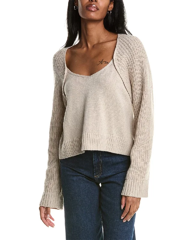 ba&sh Wool-Blend Pullover Deep Neck Pullover