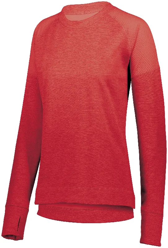 Ladies Zoe Tonal Heather Pullover 5575 Fine Merino Wool