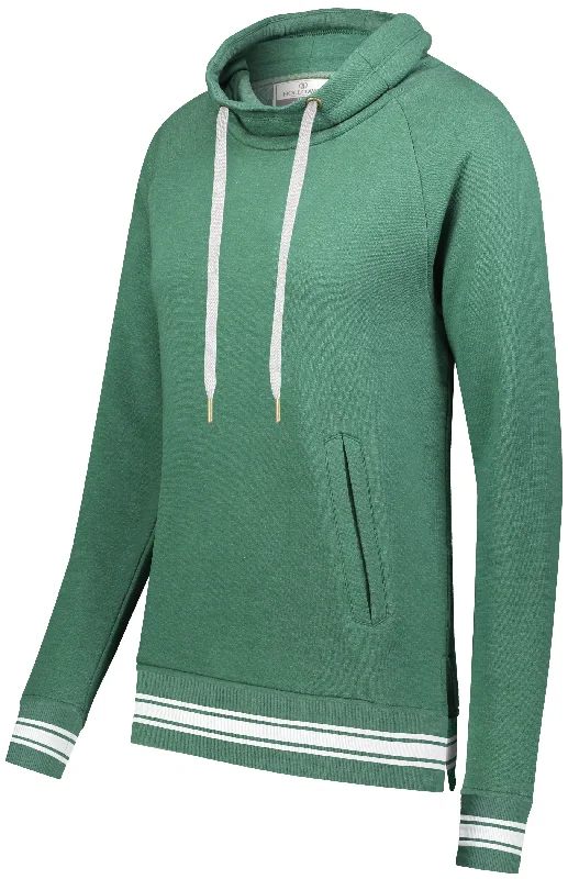 DARK GREEN HEATHER/WHITE