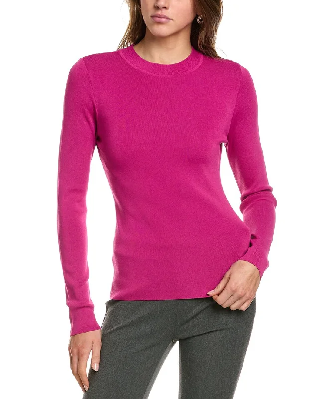 BCBGMAXAZRIA Crewneck Pullover Boat Neck Sweater