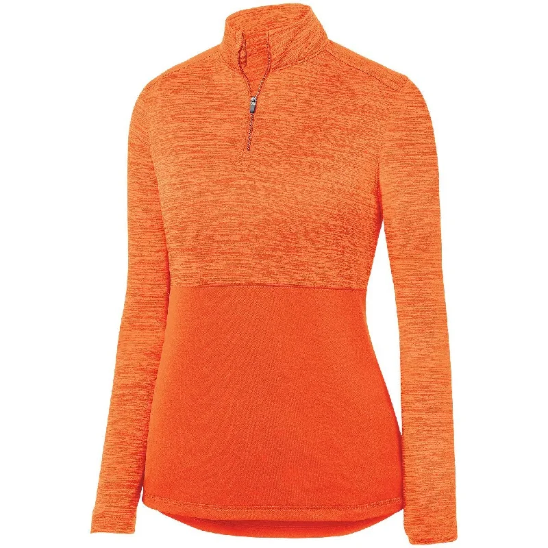 Ladies Shadow Tonal Heather 1/4 Zip Pullover 2909 V-Neck Stylish Pullover