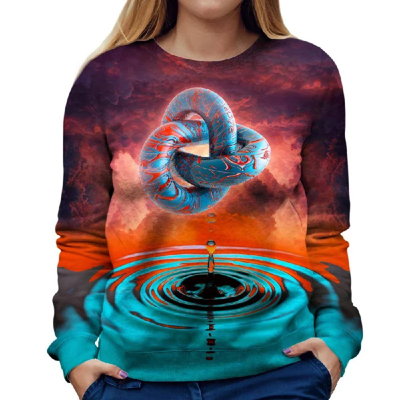 A Psychedelic Womens Sweatshirt Oversized Hoodie Comfort Casual