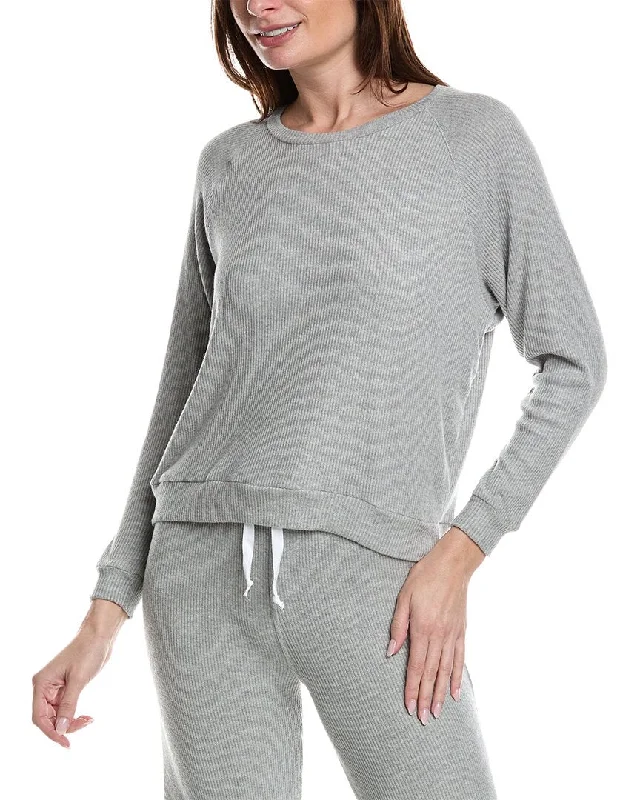 perfectwhitetee Cozy Rib Pullover High Neck Pullover