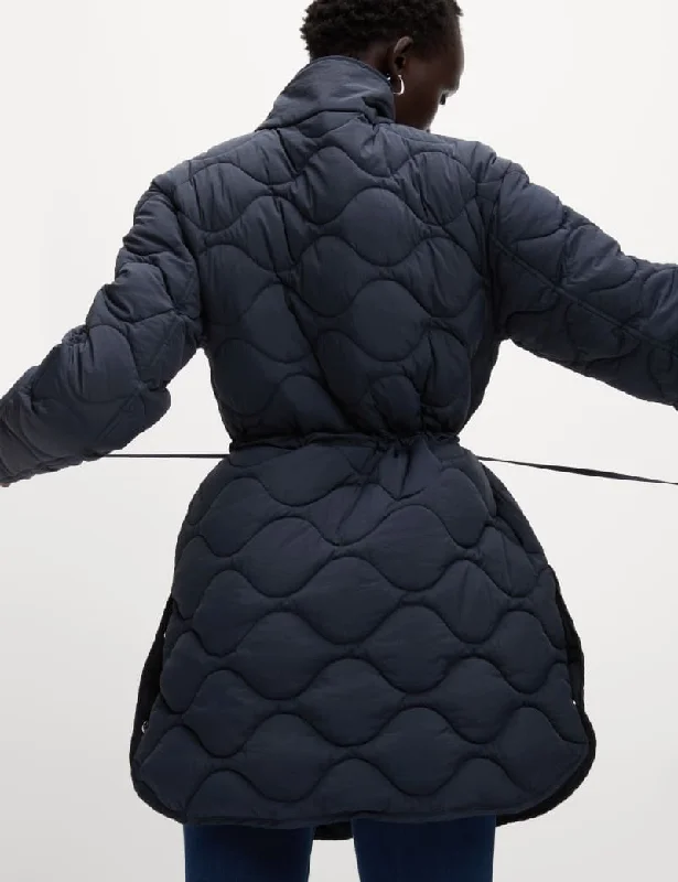 Thermowarmth™ Quilted Coat Trim Padded Insulated