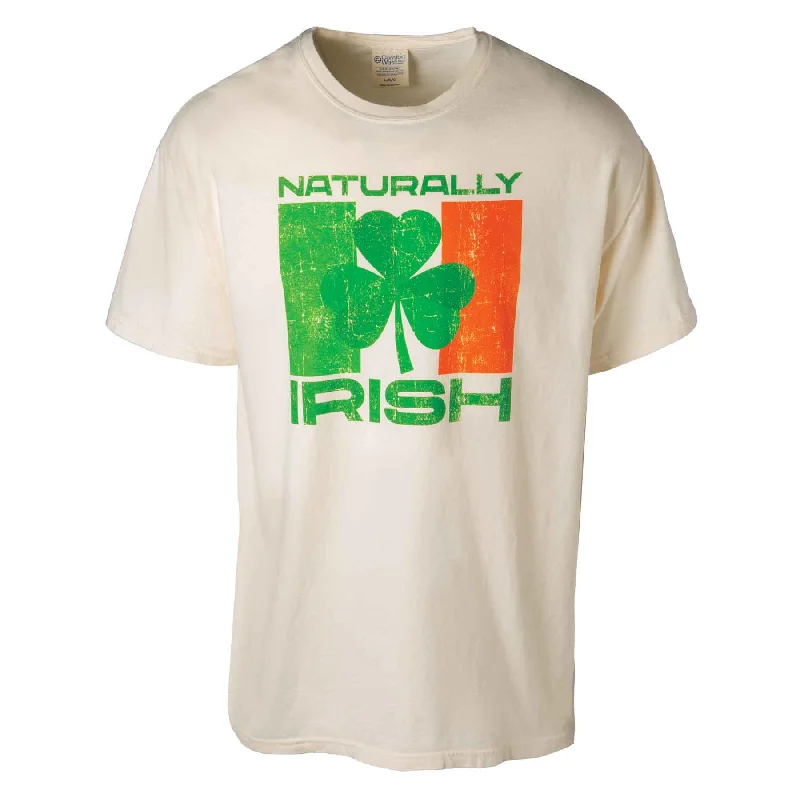 Naturally Irish T-Shirt Front Pockets Side Pockets Patch Pockets