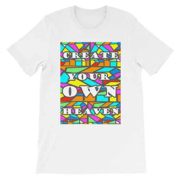 Create Your Own Heaven T-Shirt Houndstooth Herringbone Solid