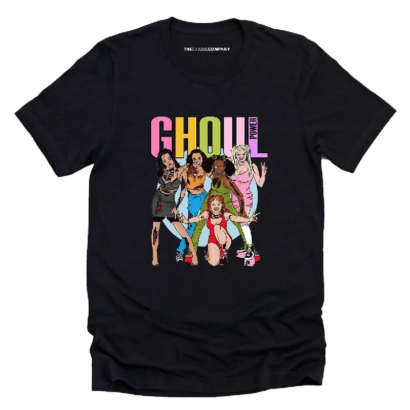 Ghoul Power Feminist T-Shirt Mesh Blend Leather Blend Suede Blend