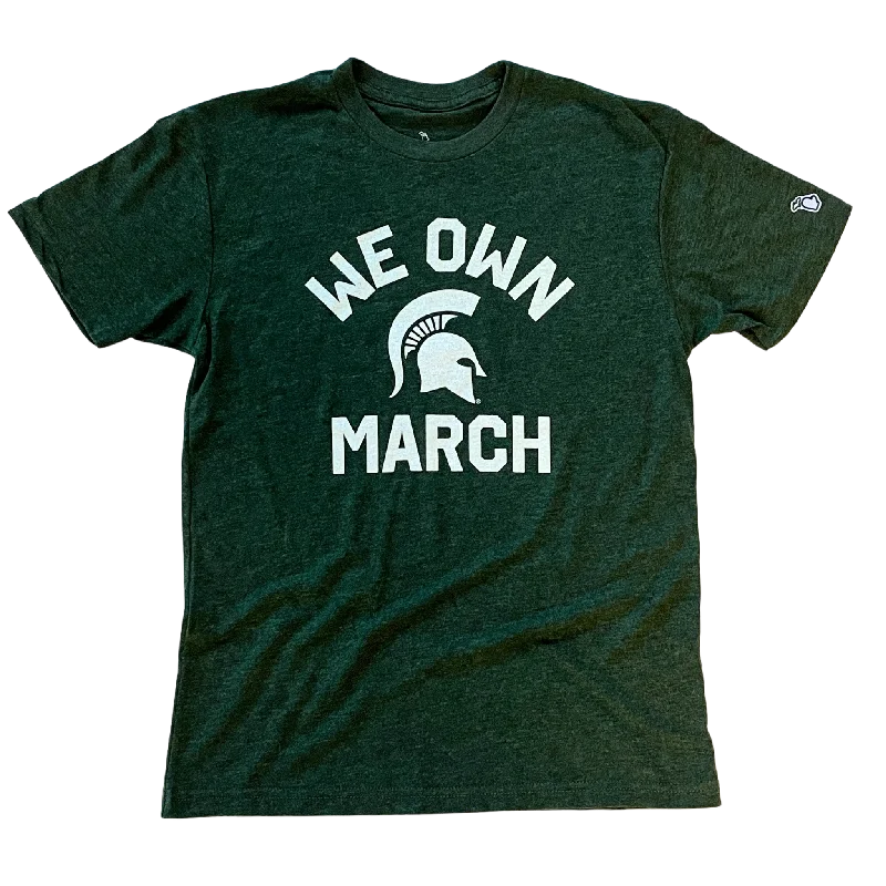 Michigan State We Own March T-shirt Chenille Brocade Lace