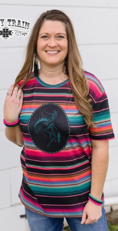 Saddle Up Serape Tee Chenille Blend Fleece Blend Nylon Blend