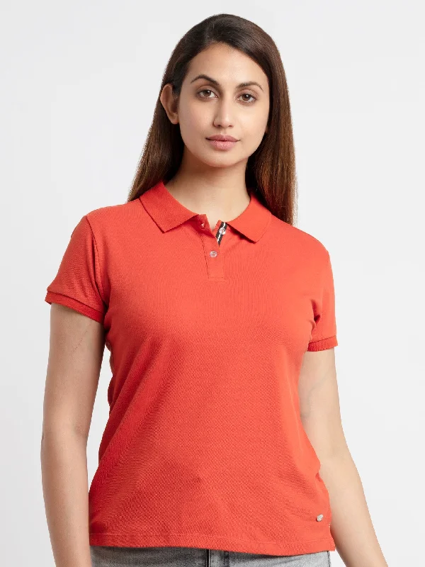 Women's Basic Polo T-Shirt Cozy Warm Stylish