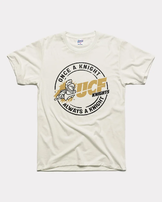 UCF 30th Anniversary Vault Logo White T-Shirt Striped Floral Plaid