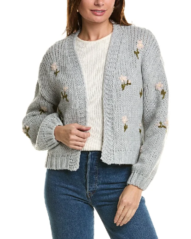 ANNA KAY Rivers Cashmere-Blend Cardigan Layered Multi-layer Single Layer