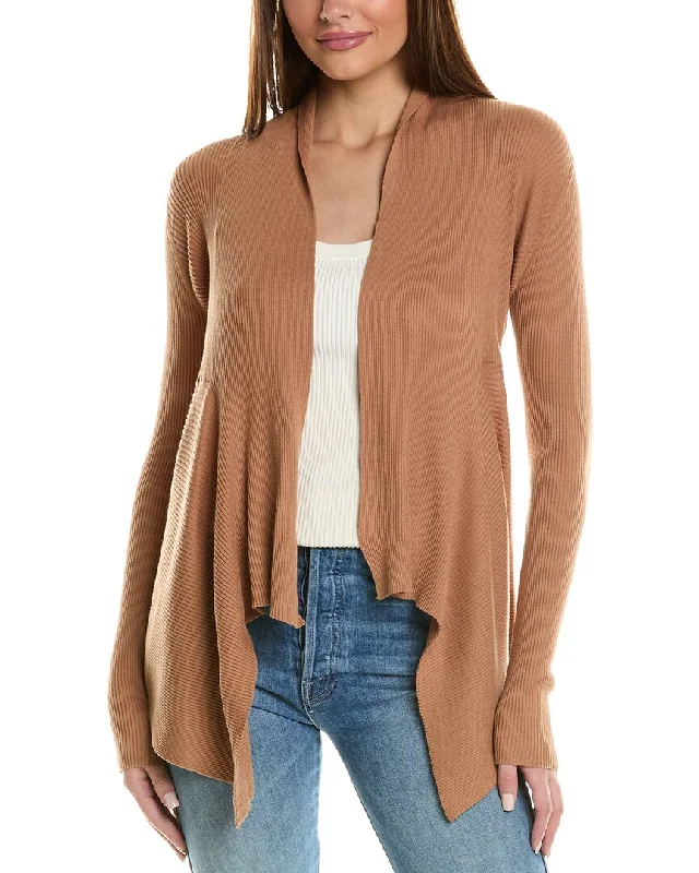 Autumn Cashmere Rib Drape Cardigan Thin Thick Dense