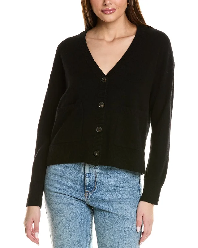 Design History V-Neck Cashmere Cardigan Collared Crew Neck Turtle Neck