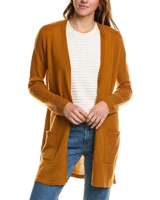 Hannah Rose Wool & Cashmere-Blend Cardigan Terry Blend Velvet Blend Canvas Blend