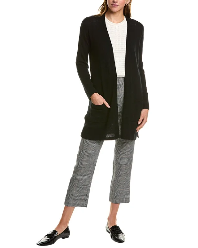 Hannah Rose Wool & Cashmere-Blend Cardigan Cashmere Blend Cotton Blend Poly Blend