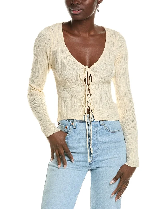 Sage the Label Valeria Rib Cardigan Anti-Pilling Anti-Shrink Durable