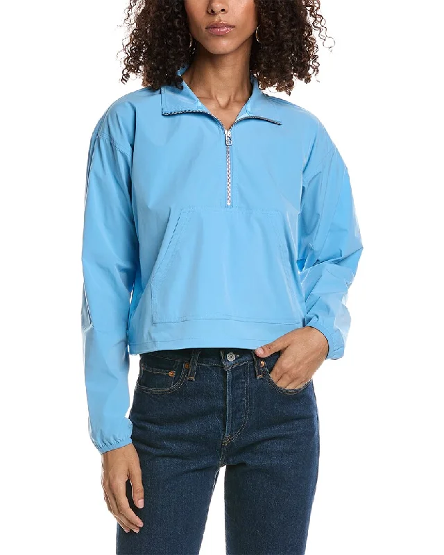 CHRLDR Sloane Crop Pullover Windbreaker Besom Neck Pullover