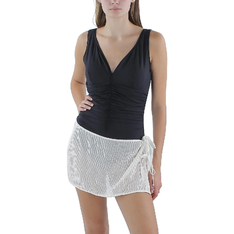 Cotton On Womens Crochet Mini Skirt Cover-Up corduroy skirt durable