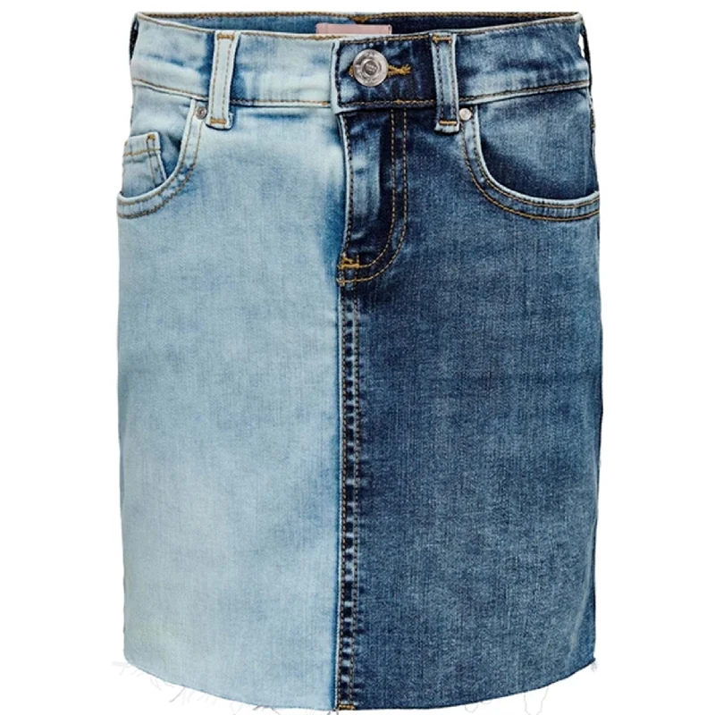 Kids ONLY Light Blue Denim Lyanna Skirt low waist skirt