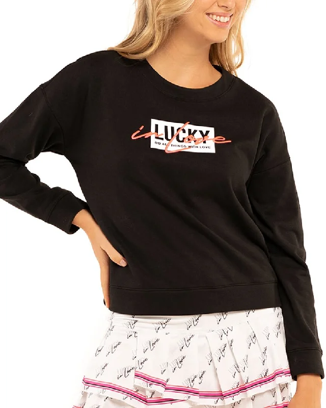 Lucky in Love Pullover One Shoulder Top