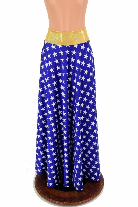 Maxi Skirt with Pockets chiffon skirt airy