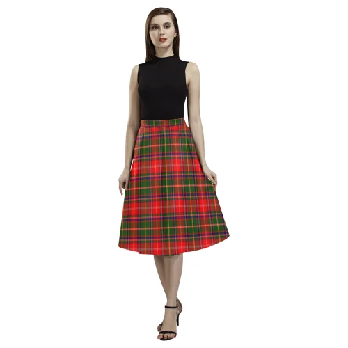 Somerville Modern Tartan Aoede Crepe Skirt wool skirt sturdy